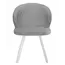 Стул DikLine 249 поворотный, B22 GREY, ножки белые, изображение 2