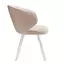 Стул DikLine 249 поворотный, B03 BEIGE, ножки белые, изображение 4