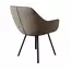 Стул DikLine 252 М поворотный, NS05 CAPPUCCINO, ножки черные, изображение 3