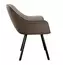 Стул DikLine 252 М поворотный, NS05 CAPPUCCINO, ножки черные, изображение 2