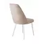 Стул DikLine 326 B03 BEIGE, ножки белые, изображение 3