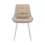 Стул DikLine 226 поворотный B03 BEIGE, ножки белые, изображение 2