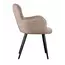 Стул DikLine 503 поворотный NS04 CREAM, ножки черные, изображение 3