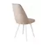 Стул DikLine 327 поворотный B03 BEIGE, ножки белые, изображение 4