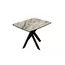 Стол DikLine DKB110, Керамика Venetian Brown Light глянец, опоры черные, изображение 6