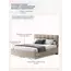 Кровать Prime Soft 140x200 велюр Nebby 029, Спальное место: 140х200, Тип ткани: велюр, Цвет ткани: nebby 029, изображение 2