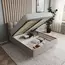 Кровать Prime Soft 180х200 велюр мокко, Спальное место: 180х200, Тип ткани: велюр, Цвет ткани: мокко, изображение 3