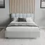 Кровать Prime Soft 140х200 велюр серый, Спальное место: 140х200, Тип ткани: велюр, Цвет ткани: серый, изображение 3